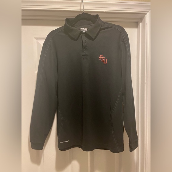 Men’s Ping Florida State Long Sleeve Polo - Picture 1 of 6